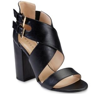 Metaphor Zermatt Black High Heeled Sandal